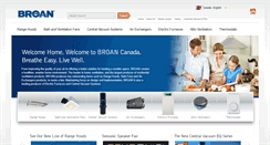 Desktop Screenshot of broan.ca