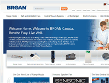 Tablet Screenshot of broan.ca